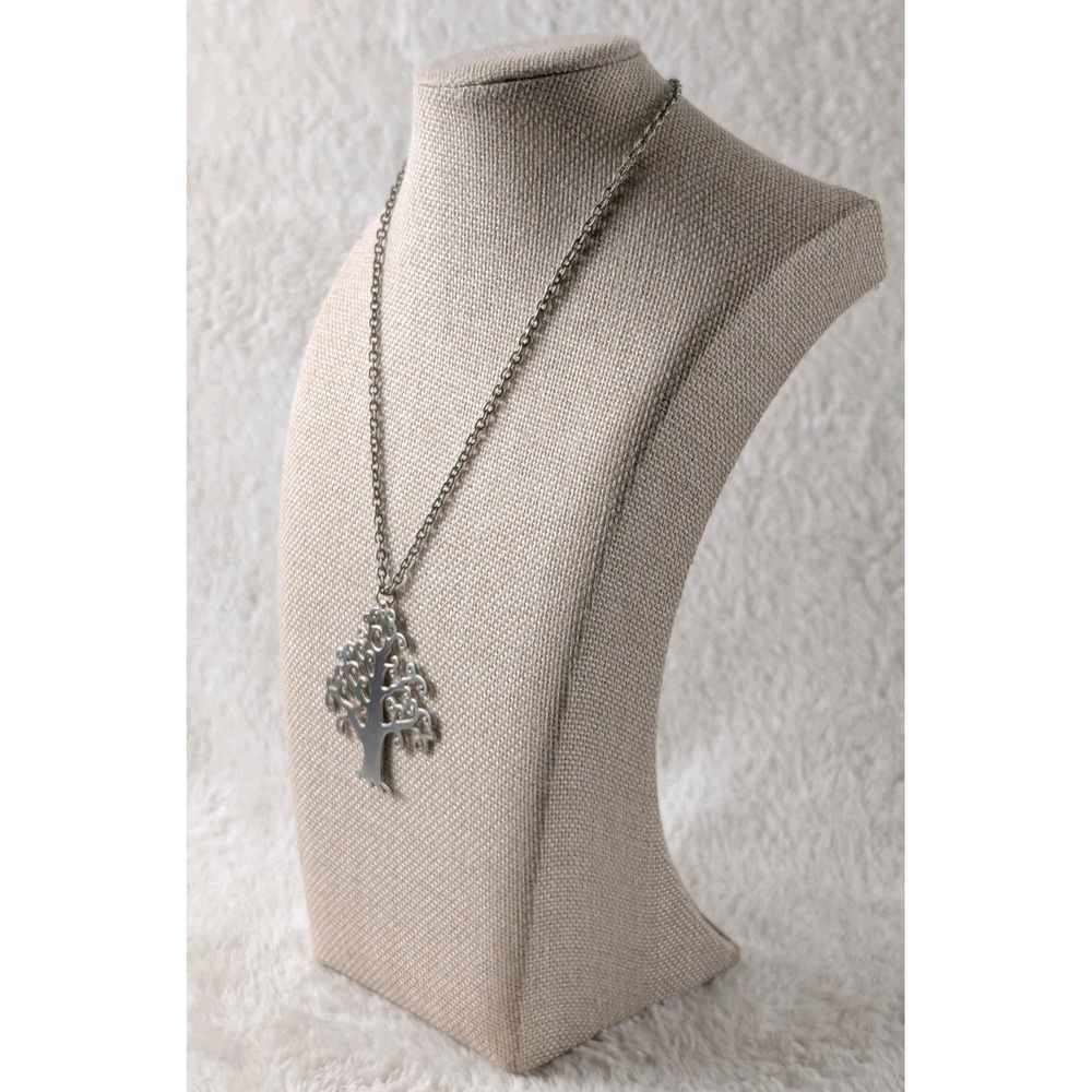 Silver Tone Tree of Life Pendant‎ Necklace Celtic Boho Spiritual Jewelry